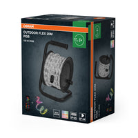 Tira LED flexible para exteriores OSRAM RGB 20 m IP65 con control remoto