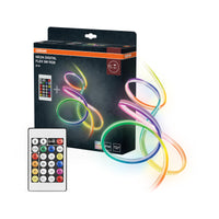 Tiras LED multicolores para exterior OSRAM Neon Digital Flex de 5 m con RGB + RC, de silicona, protección IP44, iluminación indirecta y directa para jardín y balcón