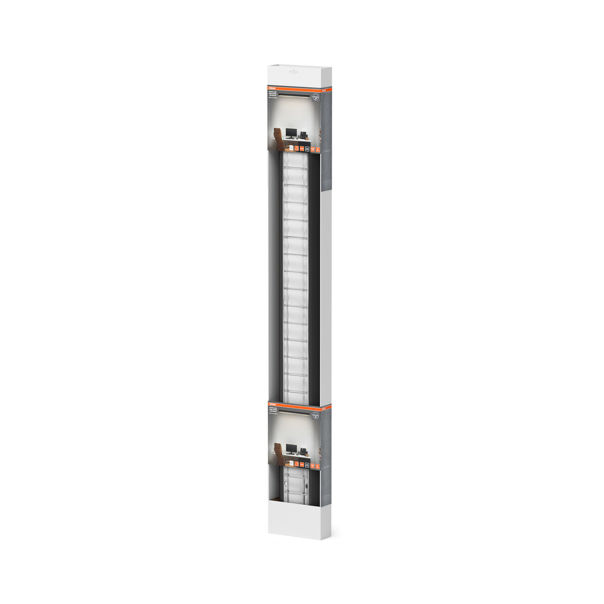 OSRAM Office Line Grid Curve LED Büroleuchte 1,2m Schwarz