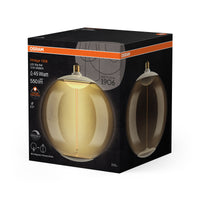 Lámpara decorativa LED grande OSRAM Vintage 1906 con filamento magnético, regulable, 12 W, ámbar 818, E27