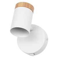 Aplique de pared OSRAM LED Spot Stamp 1xGU10 blanco y madera