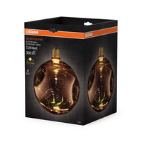 Lámpara LED OSRAM DECOR, cristal grande, oro rosa
