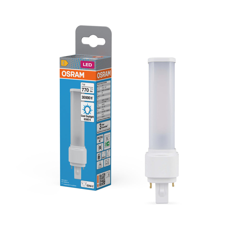 OSRAM DULUX LED D EM & AC 7W 865 G24D-2