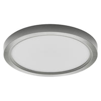 Lámpara de techo redonda OSRAM Orbis Quickfix de 195 mm y 16 W con atenuación por clic, color plata