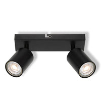 OSRAM 2-Punkt LED Spot ELEMENTAL Black, Leuchte, 2xGU10, Schwarz, 21 x 13,8 x 6,5 cm
