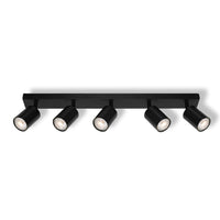 Foco LED OSRAM ELEMENTAL de 5 puntos, negro, luz, 5xGU10, negro, 60,5 x 13,8 x 6 cm