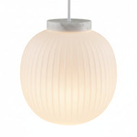 Lámpara colgante de mármol con farol de cristal OSRAM DECOR E27