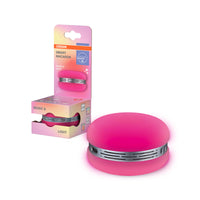 Altavoz OSRAM Bluetooth SMART+ Macaron con control de movimiento y luz LED RGB, color rosa