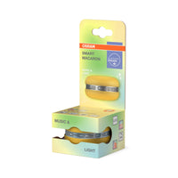 Altavoz OSRAM Bluetooth SMART+ Macaron con control de movimiento y luz LED RGB, amarillo