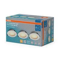 Foco empotrable LED OSRAM para baño IP44 Slim 97 mm 4,5 W Metal Blanco ⌀75 mm