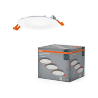 Conjunto de focos empotrables LED OSRAM Slim Spot y Downlight, 120 mm, 8 W, blanco, ⌀105 mm