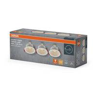 Conjunto de focos empotrables OSRAM LED Spot Recess GU10 4,5 W blanco ⌀75 mm