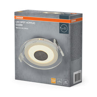 Foco empotrable OSRAM LED Spot acrílico limpio de 6 W, blanco, ⌀100 mm