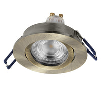 Foco empotrable LED OSRAM Spot Recess GU10 giratorio Click 4,5 W Latón verde ⌀68 mm