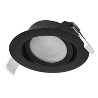 Foco empotrable LED OSRAM Spot Recess CCT giratorio 4,9 W 120° negro ⌀75 mm