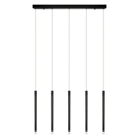 Lámpara colgante lineal OSRAM DECOR Flute de 28,5 W y 930 W, color negro