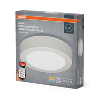 OSRAM Matter SMART+ LUZ DE SUPERFICIE DOWNLIGHT TW / 12 W, 220…240 V, Blanco Ajustable, 3000…6500 K