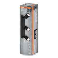 Foco LED de 3 puntos OSRAM ELEMENTAL Negro, Luz, 3xGU10, Negro, 37 x 13,8 x 6 cm