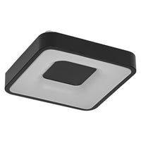 Lámpara de techo OSRAM Orbis Piana, 290 x 290 mm, 16 W, 3000 K, blanco cálido, regulable por clic, negro