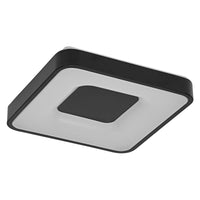 OSRAM Orbis Piana Blanco cálido, 380 x 380 mm, 24 W, 3000 K, blanco cálido, regulable con Click, negro