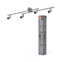 Foco de techo cilíndrico LED OSRAM 4xGU10 níquel cepillado