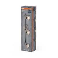 Foco de techo cilíndrico LED OSRAM 3xGU10 níquel cepillado