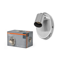 Aplique de pared cilíndrico LED Spot OSRAM 1xGU10 Níquel cepillado