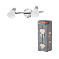 Lámpara de techo LED OSRAM Spot Vase 2xG9 níquel cepillado