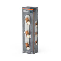 Lámpara de techo OSRAM LED Spot Brick 3xGU10 blanco y madera