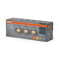 Conjunto de focos empotrables OSRAM LED Spot Recess GU10 Click 4,5 W Níquel satinado ⌀60 mm
