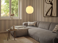 Lámpara colgante de mármol con farol de cristal OSRAM DECOR E27