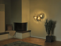 Aplique de pared plisado OSRAM DECOR 3xE27 gris oscuro