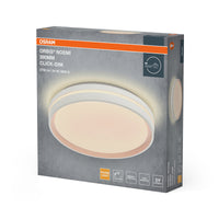 Lámpara de techo OSRAM Orbis Noemi, 390 mm, 24 W, 3000 K, blanco cálido, regulable con Click, blanco