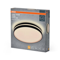 Lámpara de techo OSRAM Orbis Noemi, 36 W, 3000 K, blanco cálido, regulable con Click, negro