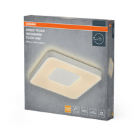 OSRAM Orbis Piana, 485 x 485 mm, 36 W, 3000 K, blanco cálido, regulable con Click, blanco