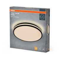 Lámpara de techo OSRAM Orbis Caleb, 490 mm, 36 W, 3000 K, blanco cálido, negro