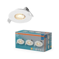 Foco empotrable LED OSRAM para baño, DIM IP65, 4,9 W, 36°, blanco, Ø68 mm