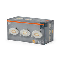 Conjunto de focos empotrables OSRAM LED Spot Recess de 4,9 W y 36°, blanco, 68 mm de diámetro