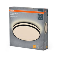 Lámpara de techo OSRAM Orbis Caleb, 385 mm, 24 W, 3000 K, blanco cálido, negro