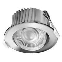 Foco empotrable LED OSRAM para baño, DIM IP44, giratorio, 4,9 W, 36°, cromado, Ø68 mm