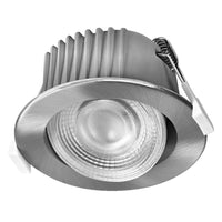 OSRAM LED Spot Recess Bad Einbaustrahler Set DIM IP44 schwenkbar 4.9W 36° Satin-Nickel ⌀68 mm