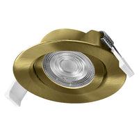 Conjunto de focos empotrables OSRAM LED Spot Recess Simple DIM 4,9 W 40° Latón verde ⌀75 mm