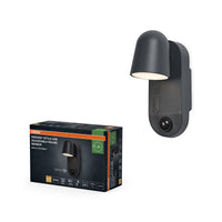 OSRAM ENDURA® Style USB Akku Außenwandleuchte 3W Round Sensor IP54 Dark grey
