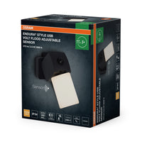 OSRAM ENDURA® Style USB Lámpara de pared exterior recargable 2,5 W Sensor de inundación IP54 Gris oscuro