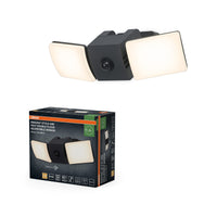 OSRAM ENDURA® Style USB Akku Außenwandleuchte 5W Flood Sensor IP54 Dark Grey