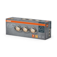 Foco empotrable LED OSRAM Spot Recess GU10 giratorio de 4,5 W, níquel satinado, 68 mm de diámetro