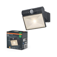 Lámpara de pared exterior recargable OSRAM ENDURA® Style USB, 1,6 W, 3000 K, sensor arriba-abajo, IP44, gris oscuro