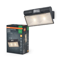 Lámpara de pared exterior recargable USB OSRAM ENDURA® Style 2,1 W con sensor ascendente-descendente IP44 gris oscuro