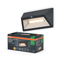 ENDURA® Style Außenwandleuchte USB Wall Step Wide Sensor 3000K IP44 Dunkelgrau