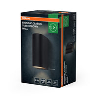 Aplique de pared exterior OSRAM ENDURA® Classic Tube Up-Down GU10 IP54 Gris oscuro